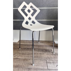 ALMA DESIGN krzesło Zahira White