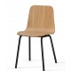 FAMEG krzesło Hips drewniane lub z materiałowym siedziskiem + stelaż metalowy