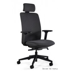 UNIQUE MEBLE krzesło biurowe Eli czarny