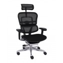 GROSPOL fotel biurowy Ergohuman 2 Elite ST BT Black - siedzisko tapicerowane
