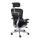 GROSPOL fotel biurowy Ergohuman 2 Elite ST BT Black - siedzisko tapicerowane