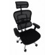 GROSPOL fotel biurowy Ergohuman 2 Elite ST BT Black - siedzisko tapicerowane