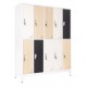 Szafa ubraniowa socjalna do szatni 10-drzwiowa Oxford Blend