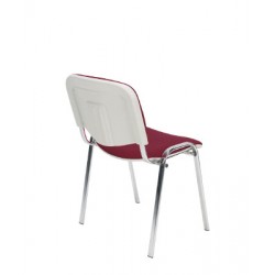 Krzesło do poczekalni i sal konferencyjnych ISO BIANCO chrome