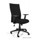 Krzesło biurowe BLACK ON BLACK PLUS wersja standardowa