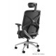 Krzesło biurowe HERO czarne siatka/tkanina