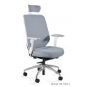 Unique Meble Krzesło biurowe HERO białe tkanina