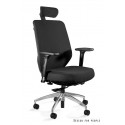 Unique Meble Krzesło biurowe HERO czarne tkanina