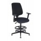 Krzesło z podnóżkiem Starter 3D Ring Base Black