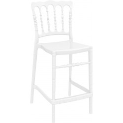 Pomarańczowe krzesło do jadalni Siesta krzesło barowe OPERA 65
