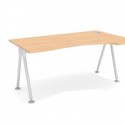 WUTEH biurko Geos GE-10  (80/100x160 cm) z wcięciem L