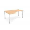 WUTEH biurko Polo PO-13 (120x160 cm) z wcięciem P