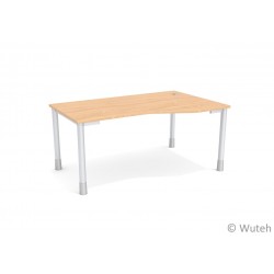 Biurko POLO PO-6 (80/100x160 cm) z wcięciem L