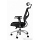Krzesło biurowe HERO czarne siatka/tkanina