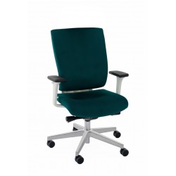 Niebieskie krzesło biurowe Grospol fotel gabinetowy MaxPro WT
