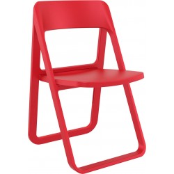 Czerwone krzesło do jadalni Siesta krzesło składane do jadalni DREAM
