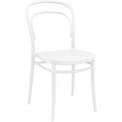 Czarny fotel Siesta krzesło do jadalni, kawiarni lub salonu MARIE

